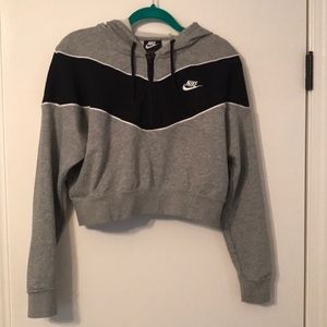 Brand New half zip crop Nike Hoodie
